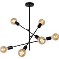 Miniatyrbilde 3 av 6: Lucide Lester Pendellampe E27 Sort
