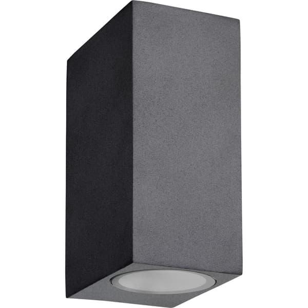 Lucide Zora 1 Utendørs Vegglampe 2xGU10 5W Sort