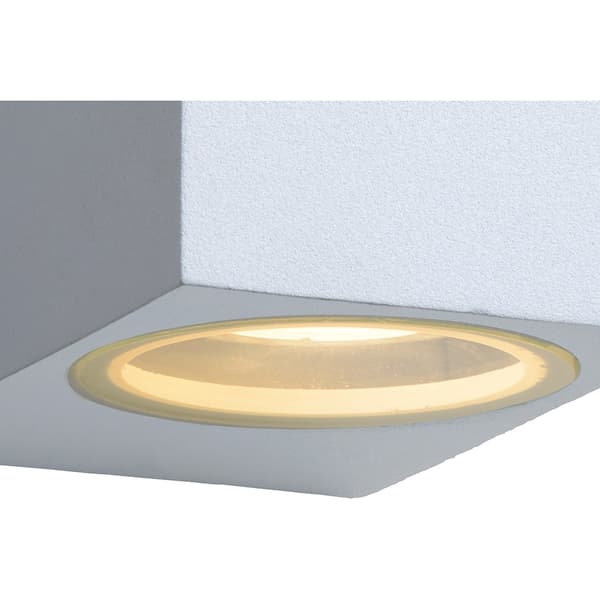 Lucide Zora 1 Utendørs Vegglampe 2xGU10 5W Hvit