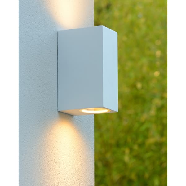 Lucide Zora 1 Utendørs Vegglampe 2xGU10 5W Hvit