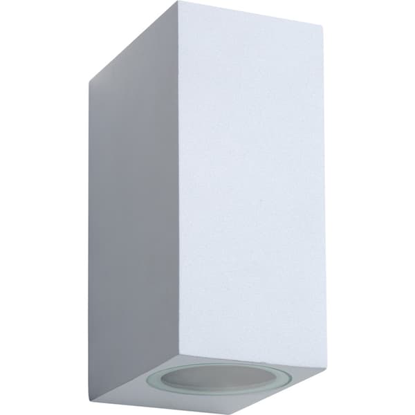 Lucide Zora 1 Utendørs Vegglampe 2xGU10 5W Hvit