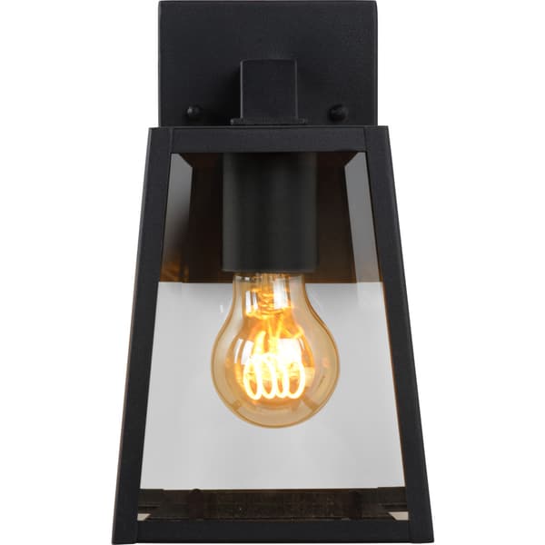 Lucide Matslot Smal Vegglampe E27 IP23 Sort