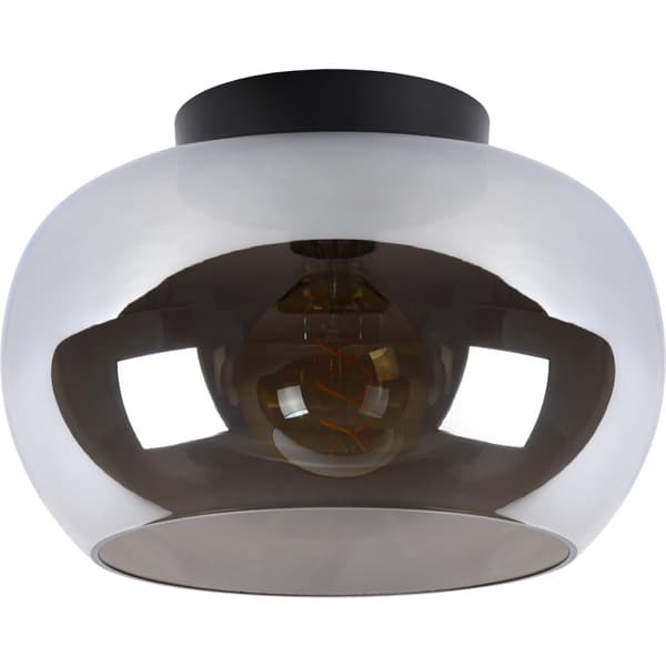 Lucide Judi Taklampe 30cm Sort/røykfarget glass