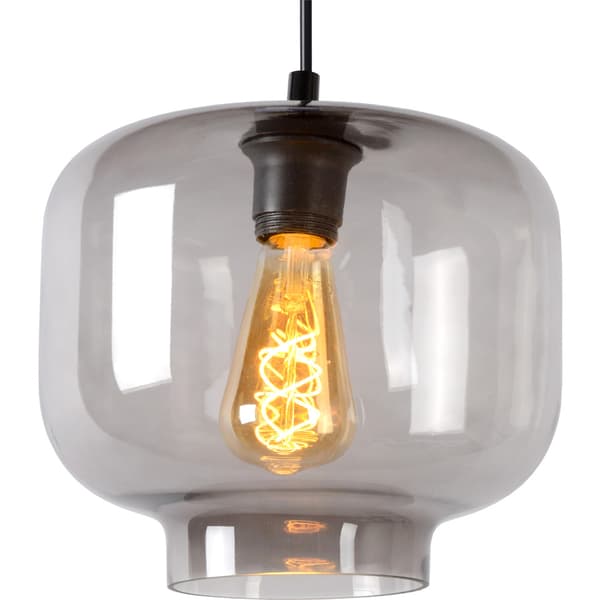 Lucide Medine Pendellampe E27 40W Røykfarget Glass