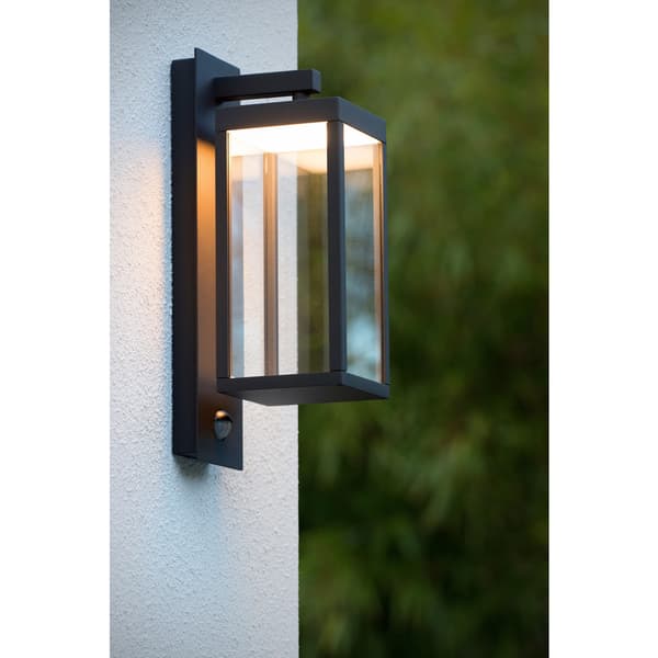 Lucide Clairette Utendørs Vegglampe 15W IP54 Antrasitt