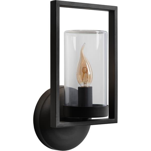 Lucide Nispen Utendørs Vegglampe E14 IP44 Sort