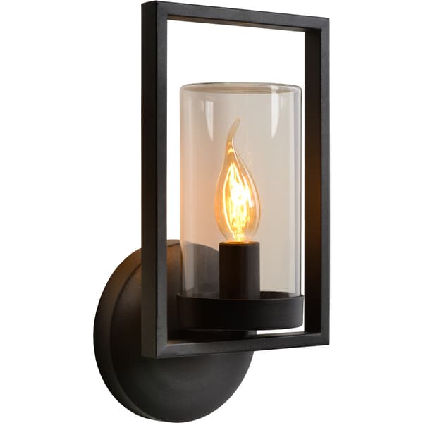 Lucide Nispen Utendørs Vegglampe E14 IP44 Sort