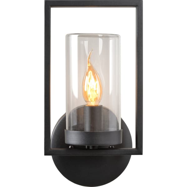 Lucide Nispen Utendørs Vegglampe E14 IP44 Sort