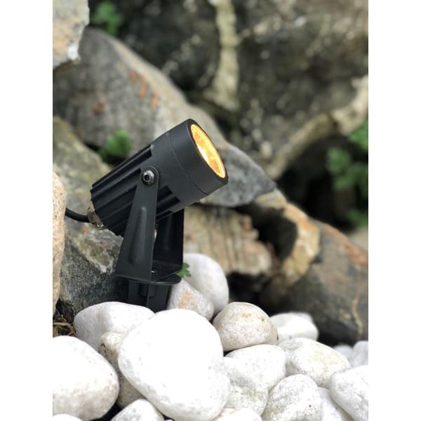 J&EL Bakkespot med spyd sort 3W IP67