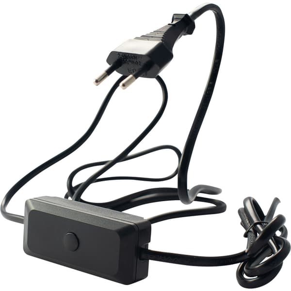 Ledningsdimmer LED 3-60vA Sort M/Ledning og plugg