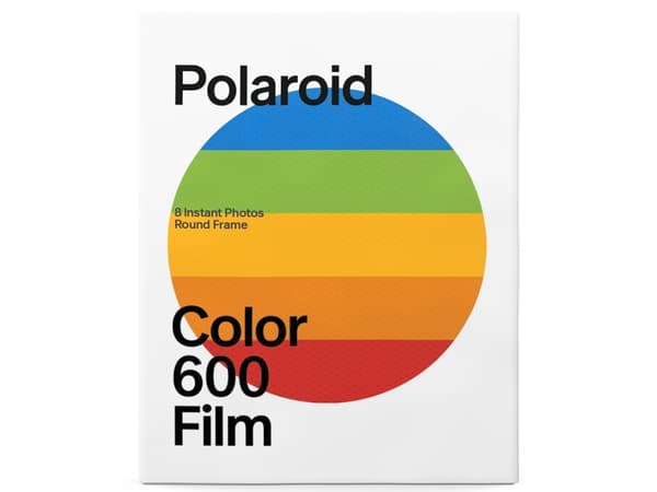 Polaroid Film 600 Round 8pics 8pics 8pics,värillinen,kehys pyöreä/valkoinen