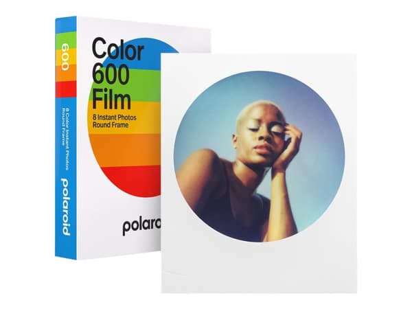 Polaroid 600 - Round Frame Edition - färgfilm för snabbframkallning - 600 - ASA 640 - 8 exponeringar