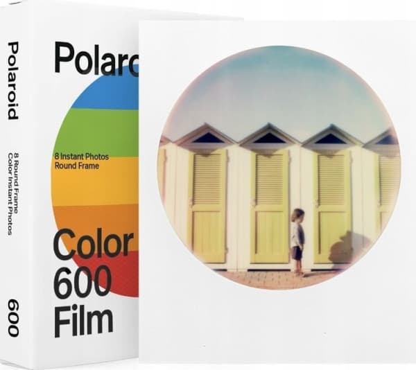 Polaroid 600 - Round Frame Edition - färgfilm för snabbframkallning - 600 - ASA 640 - 8 exponeringar