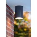 Miniatyrbilde 3 av 3: Lucide Tubix Taklampe IP54 10.8cm Antrasitt