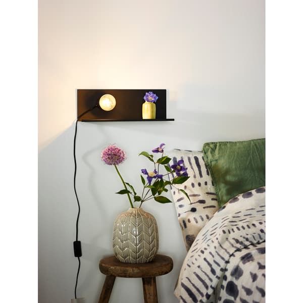 Lucide Sebo Vegglampe E27 Sort