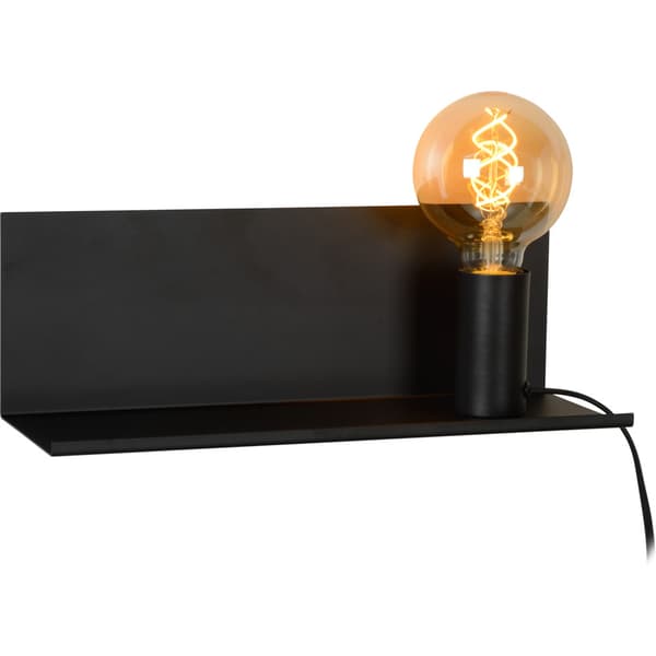 Lucide Sebo Vegglampe E27 Sort
