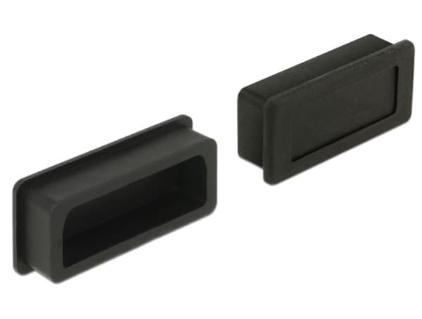Delock Dust Cover for DVI female - Dammskydd - svart (paket om 10)