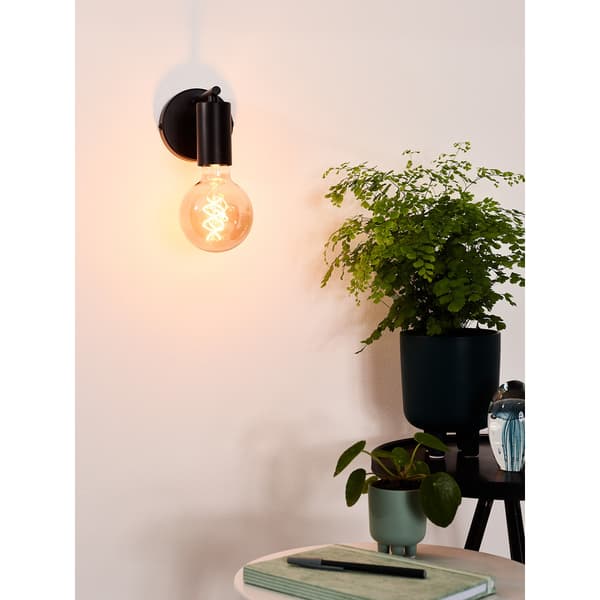 Lucide Leanne Vegglampe E27 Sort