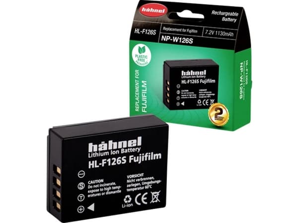 Hähnel Fototechnik HL-F126S kamerabatteribytte originalbatteri NP-F126S 7,2 V 1130 mAh