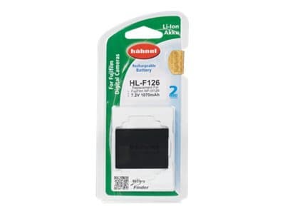 Hähnel Fototechnik HL-F126S kamerabatteribytte originalbatteri NP-F126S 7,2 V 1130 mAh