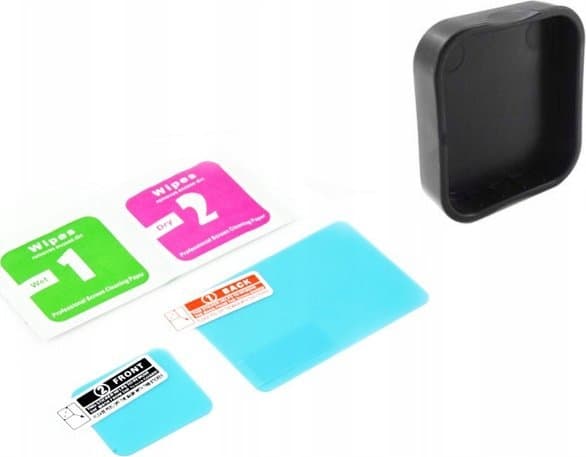 Xrec Cover + Cover / Glass for linse og LCD-skjerm for Gopro Hero 7 6 5 Black