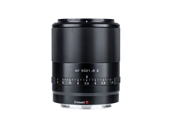 VILTROX AF 50/1.8 Z, Nikon Z, Musta/Valkoinen, 340 g, 70 mm, 70 mm, 90 mm