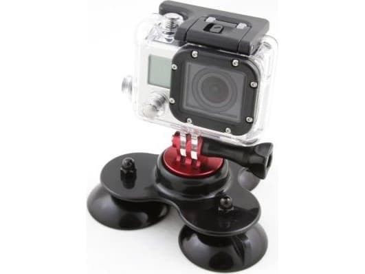 Xrec 3d Holder - 3x Suction Cup For Gopro Hero 7 6 5 4 3+ 3 2 1