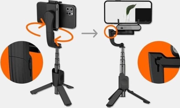 Hohem GIMBAL 3in1 do Puhelin Smartfona Hohem iSteady Q Biały