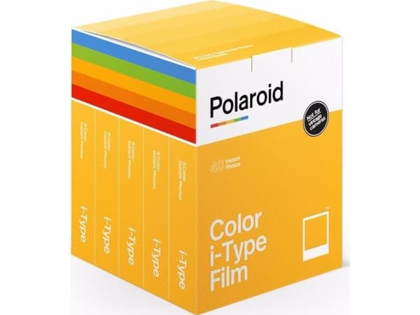 Polaroid Film i-Type Color 40pics 5x8pics,värillinen,kehys valkoinen