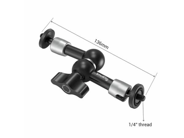 SmallRig 2065B, Monterings arm, Sort, Aluminium, Rustfritt stål, China, 108 mm, 32 mm