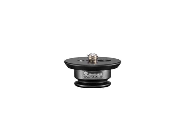 Manfrotto MVAQR-PLATE, Monteringsplatta, Svart, Gjuten aluminium, 1/4, 3/8", 50 mm, 22 mm