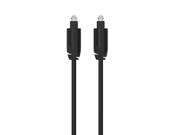 Sinox PRO optisk kabel. 1m. Grå/sort