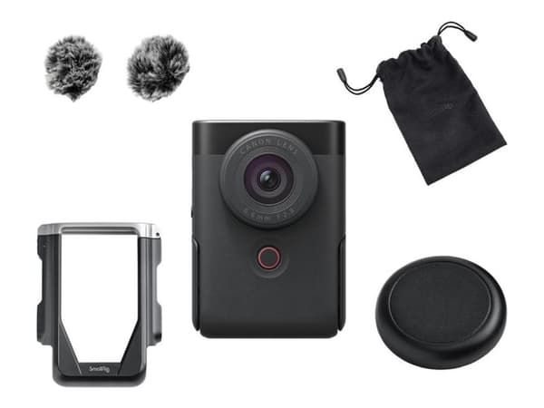 Canon PowerShot V10 - Avancerat vloggningskit - digitalkamera - kompakt - 20.9 MP - 4 K / 29.87 fps - Wi-Fi, Bluetooth - svart