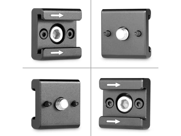 SmallRig 2060, Blixtsko, Svart, Gjuten aluminium, 1/4-20", Kina, 110 mm
