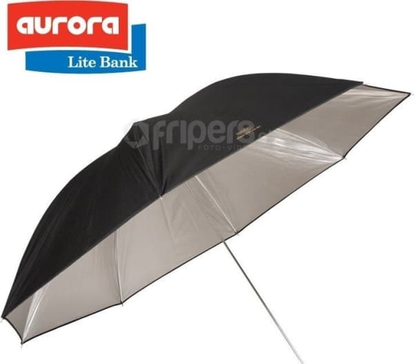 Aurora Aurora reflekterende paraply 155cm Sølv