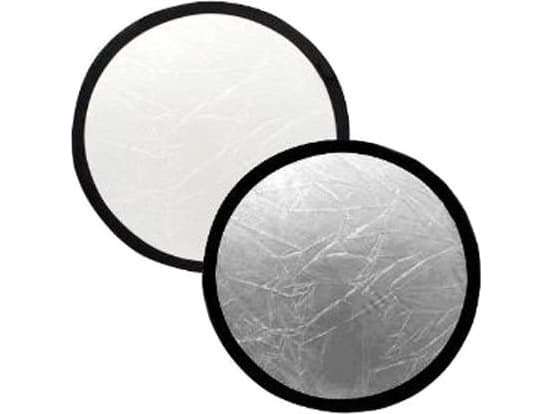 Lastolite - Hopfällbar reflektor - silver/vit - Ø50 cm