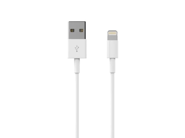 Sinox Lightning kabel. 2m. Hvid