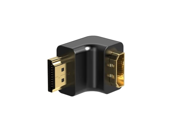 Sinox HDMI™ 90° vinkel. Sort