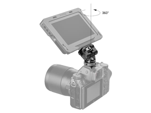 SmallRig BSE2346B, Monitorfäste, Svart, Gjuten aluminium, 1,2 kg, SmallHD Focus Series SmallHD Focus OLED Series SmallHD UltraBright Series SmallHD 5