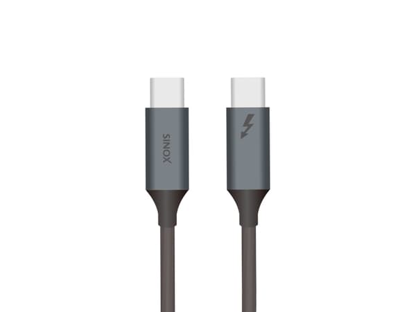 Sinox PRO USB C 4.0 kabel (Thunderbolt®). 1m. Sort