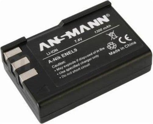 Ansmann A-Nik ENEL9, Nikon, 1300 mAh, 7,4 V, Lithium-Ion (Li-Ion)
