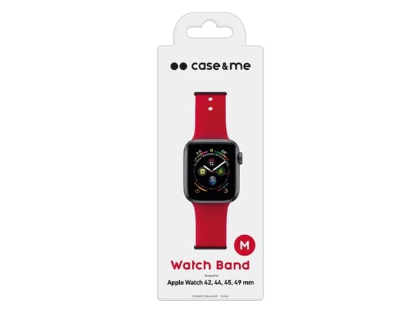 SBS silikone urrem til Apple Watch 42/44/45/49mm. Rød