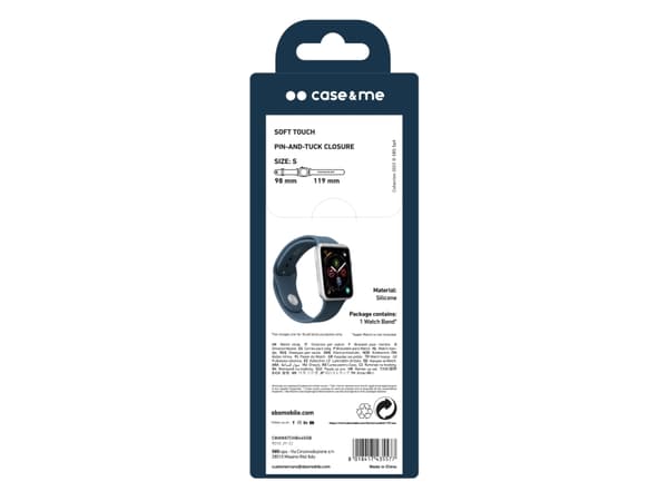 SBS silikone urrem til Apple Watch 42/44/45/49mm. Blå