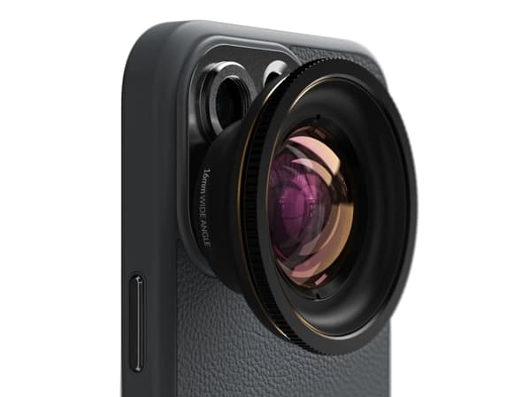 ShiftCam LensUltra 16mm vidvinkel - Smartphone vidvinkellinse - • ShiftCam 16mm vidvinkel • Minimum fokusavstand: 70-90mm • Vinkel: 100° • Materiale: