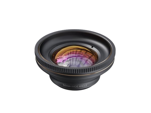 ShiftCam LensUltra 16mm vidvinkel - Smartphone vidvinkellinse - • ShiftCam 16mm vidvinkel • Minimum fokusavstand: 70-90mm • Vinkel: 100° • Materiale:
