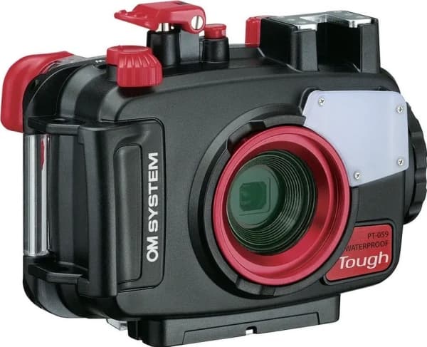 Olympus PT-059 - Undervanns-hus for kamera - polykarbonat - svart, gjennomsiktig