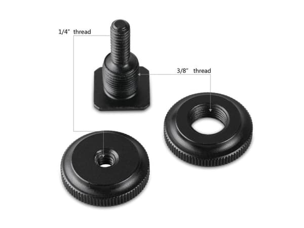 SmallRig 1631, Shoe-monteringsadapter, Sort, Aluminium, 1/4, 3/8", China, 130 mm