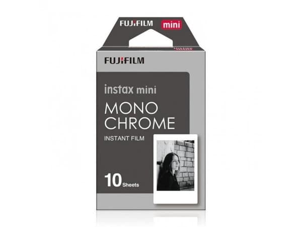 Fujifilm Instax Mini Monochrome - Svartvit film för snabbframkallning - instax mini - ISO 800 - 10 exponeringar