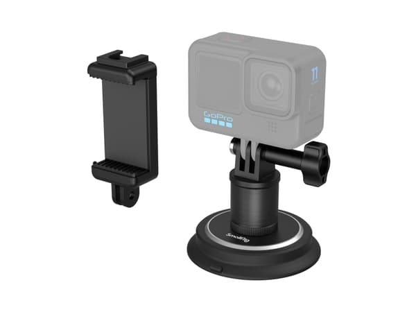 SmallRig 4347, Brakett for sugekopp, svart, ABS, aluminium, silikon, 142 mm, 80 mm, 80 mm
