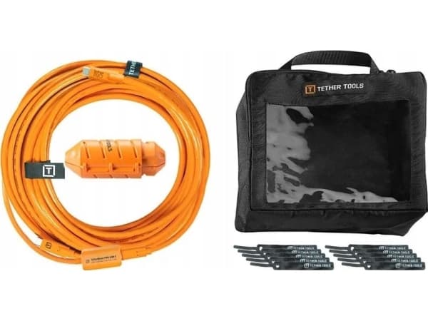 Adapteris USB Tether Tools Tether Tools USB-C to Micro-B- Cable-System 9,40m right oranžinis